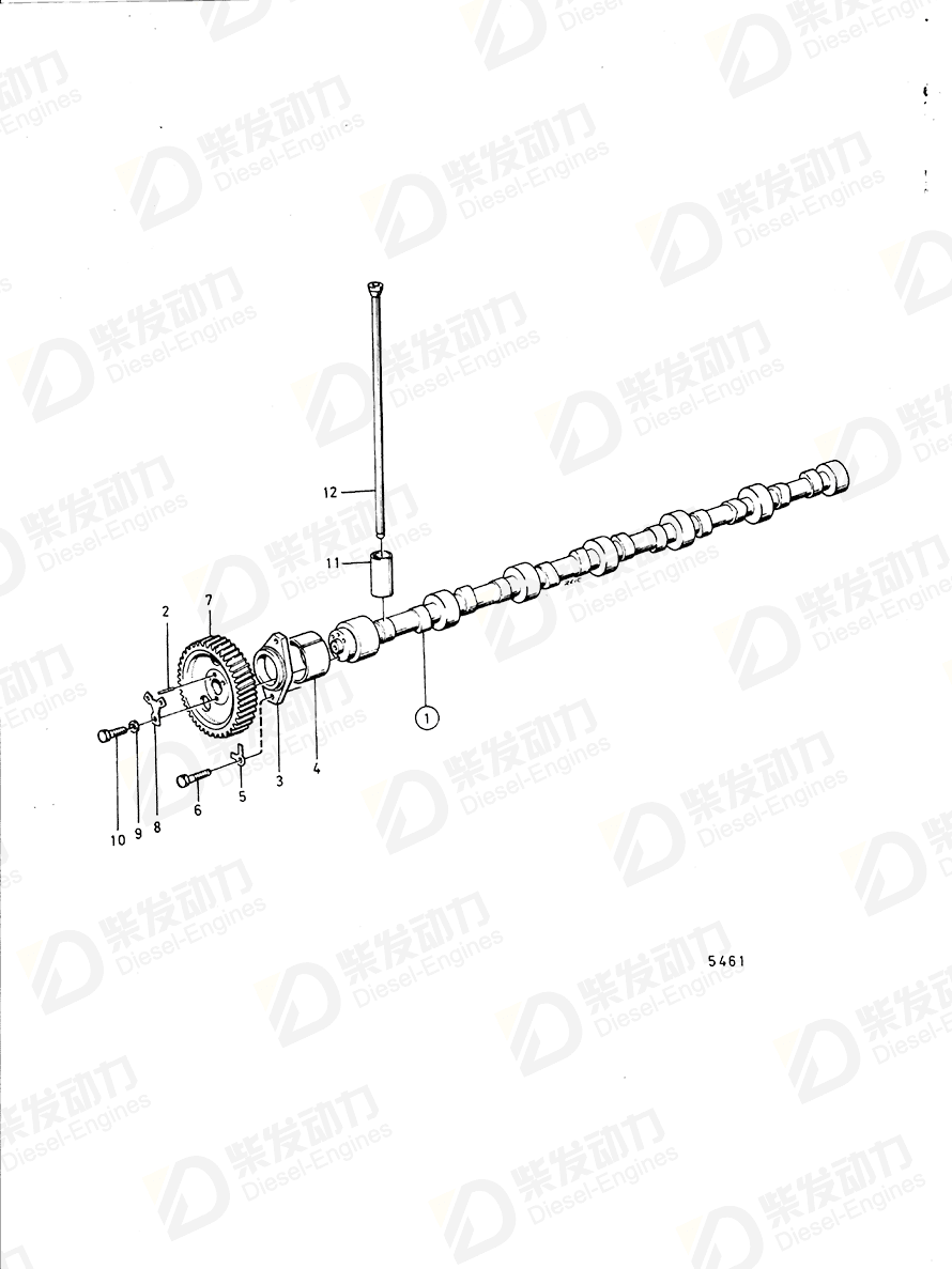 VOLVO Tappet 422318 Drawing